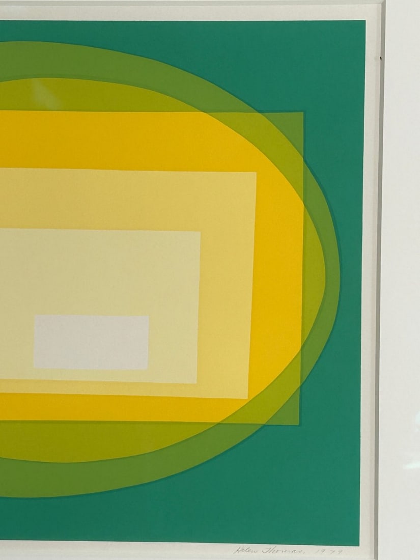 Helen Thomas Abstract Serigraph 1979 - 2