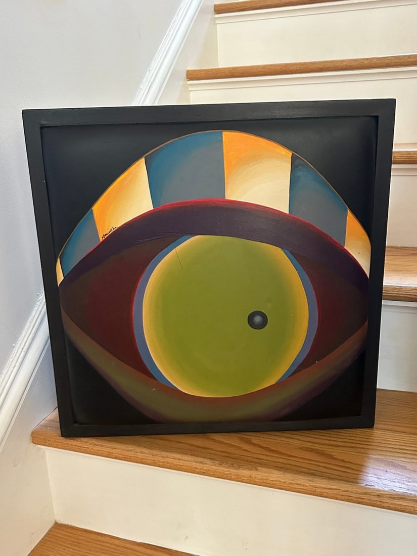Abstract Wall Art Triptych (Signed En Verso) - 2