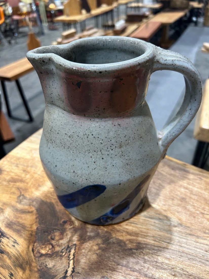 Studio Pottery Glazed Stoneware Pitcher - 2