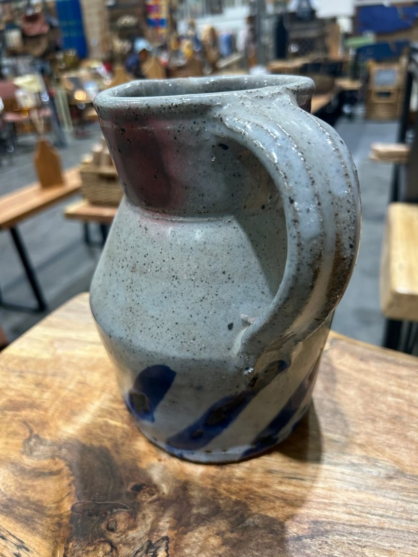 Studio Pottery Glazed Stoneware Pitcher - 3