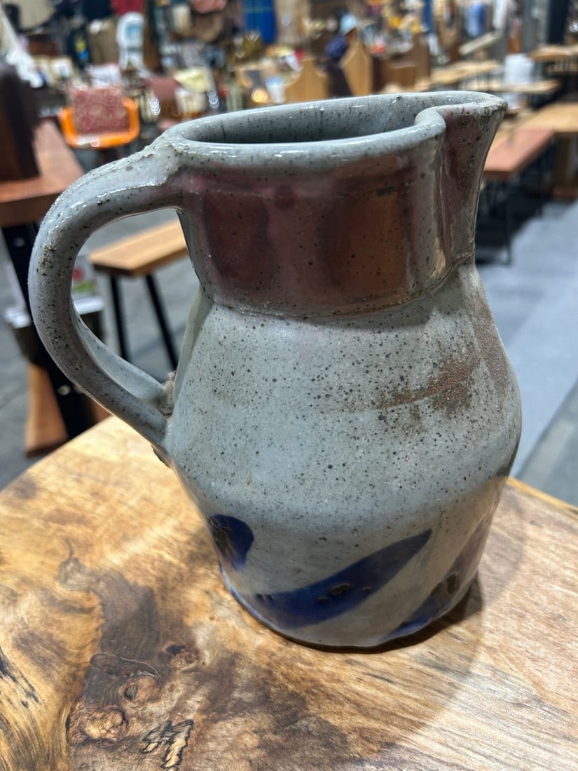 Studio Pottery Glazed Stoneware Pitcher - 4