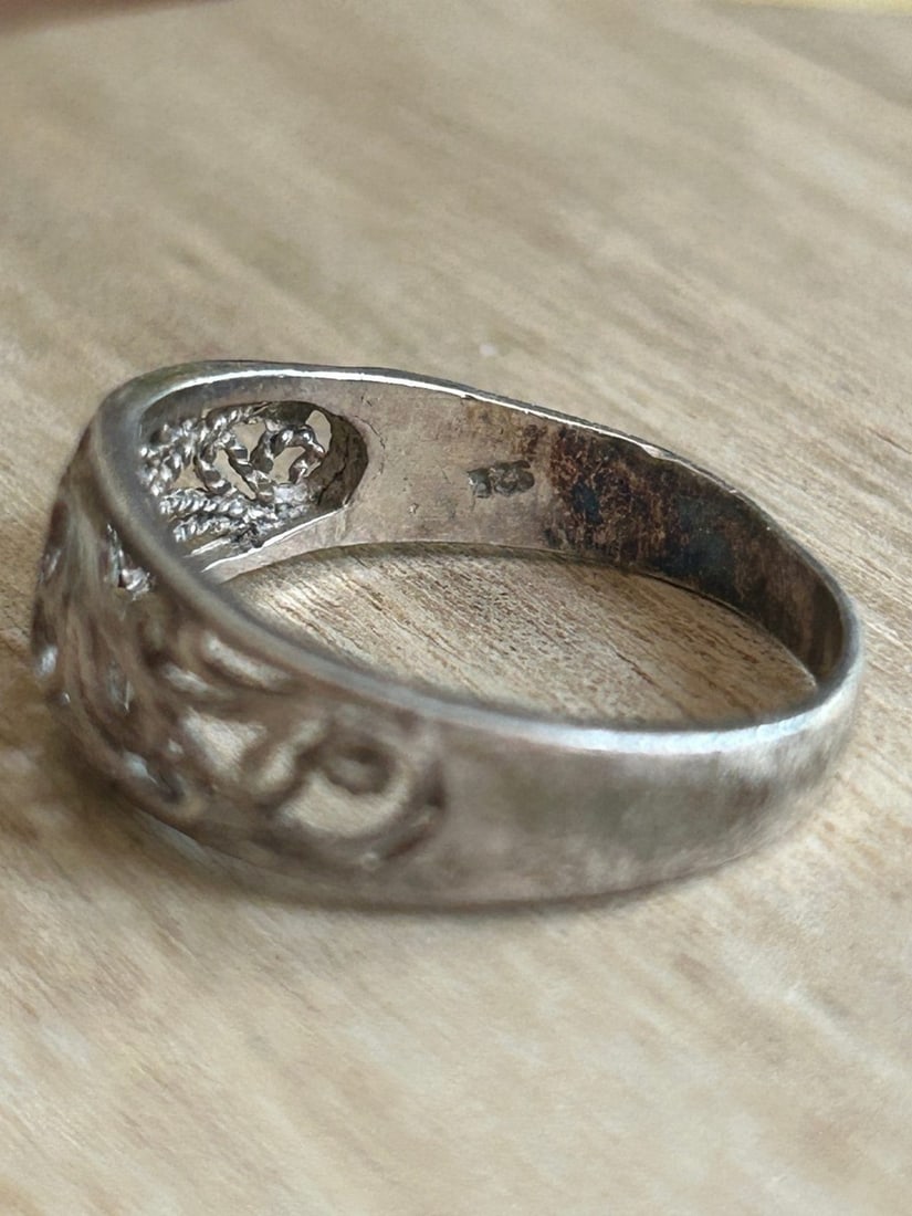 Sterling Silver Filigree Band Ring - 2