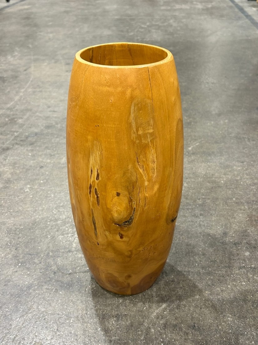 Live Edge Teak Wood Vase or Planter - 2