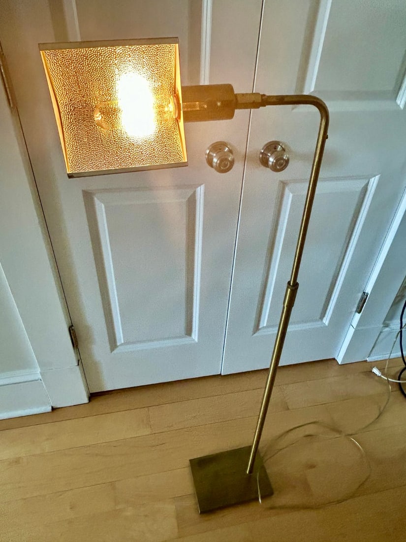 Mid-Century Modern Brass Floor Lamp by Koch & Lowy - 7