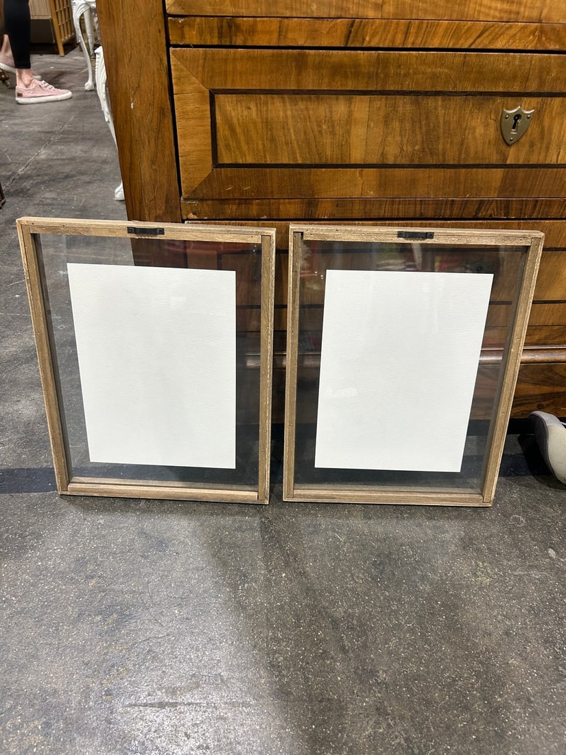 Pair of Framed Botanical Prints: Rose and Peony - 4