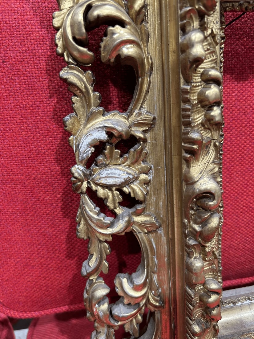 Early 20th Century Baroque Style Giltwood Carved Frame - 2