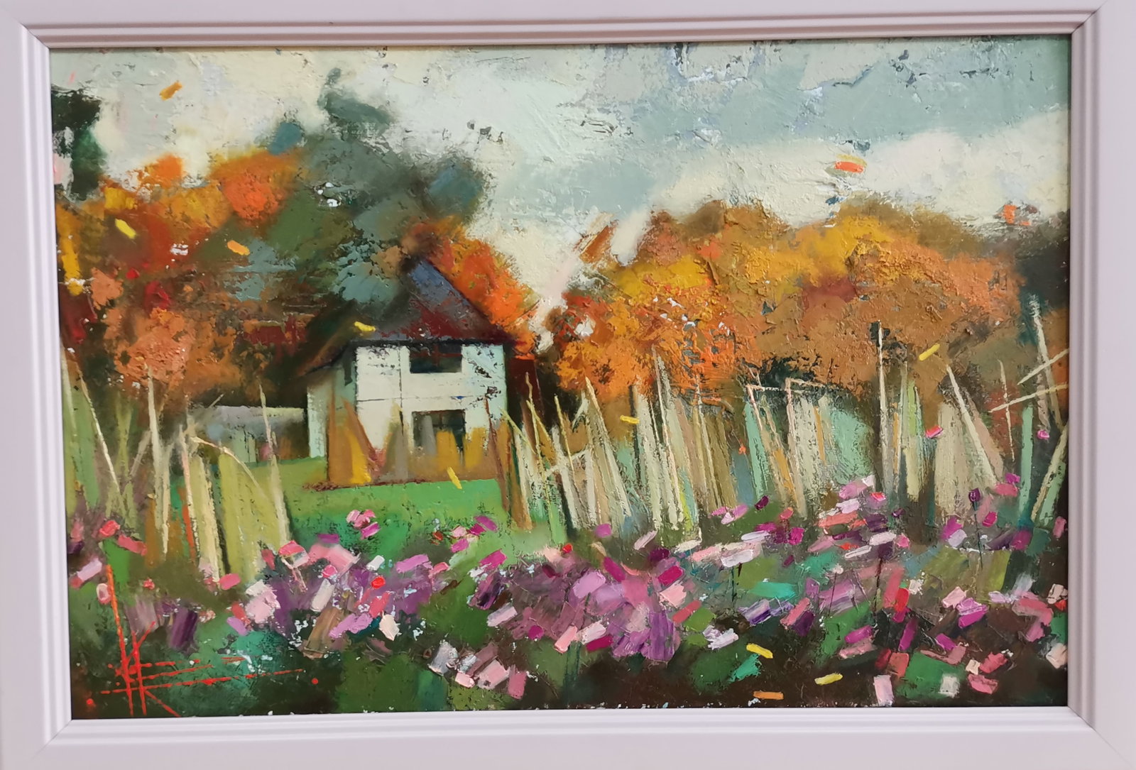 Oil painting Forester's house Oksana Kyrylenko - 2