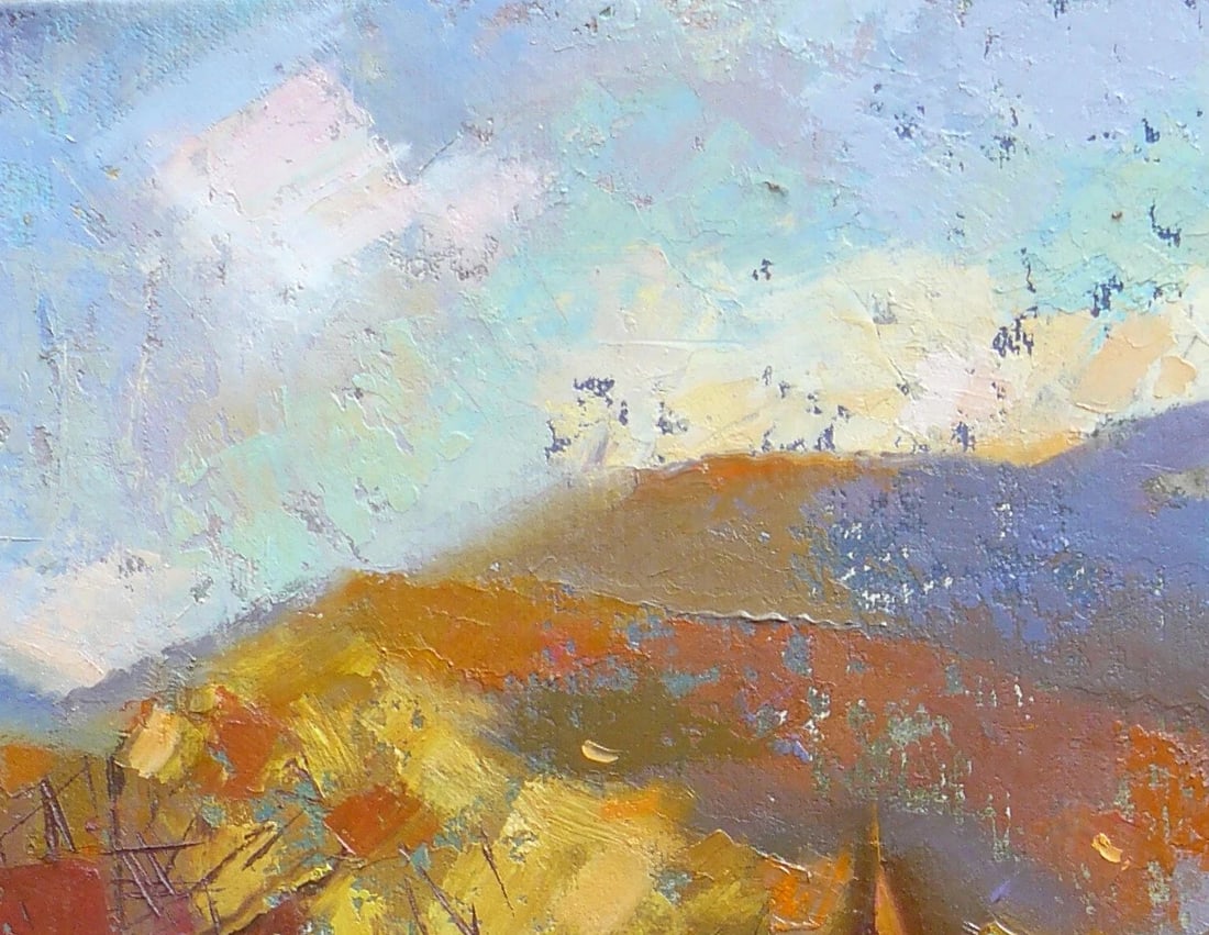 Oil painting Carpathian autumn Oksana Kyrylenko - 2