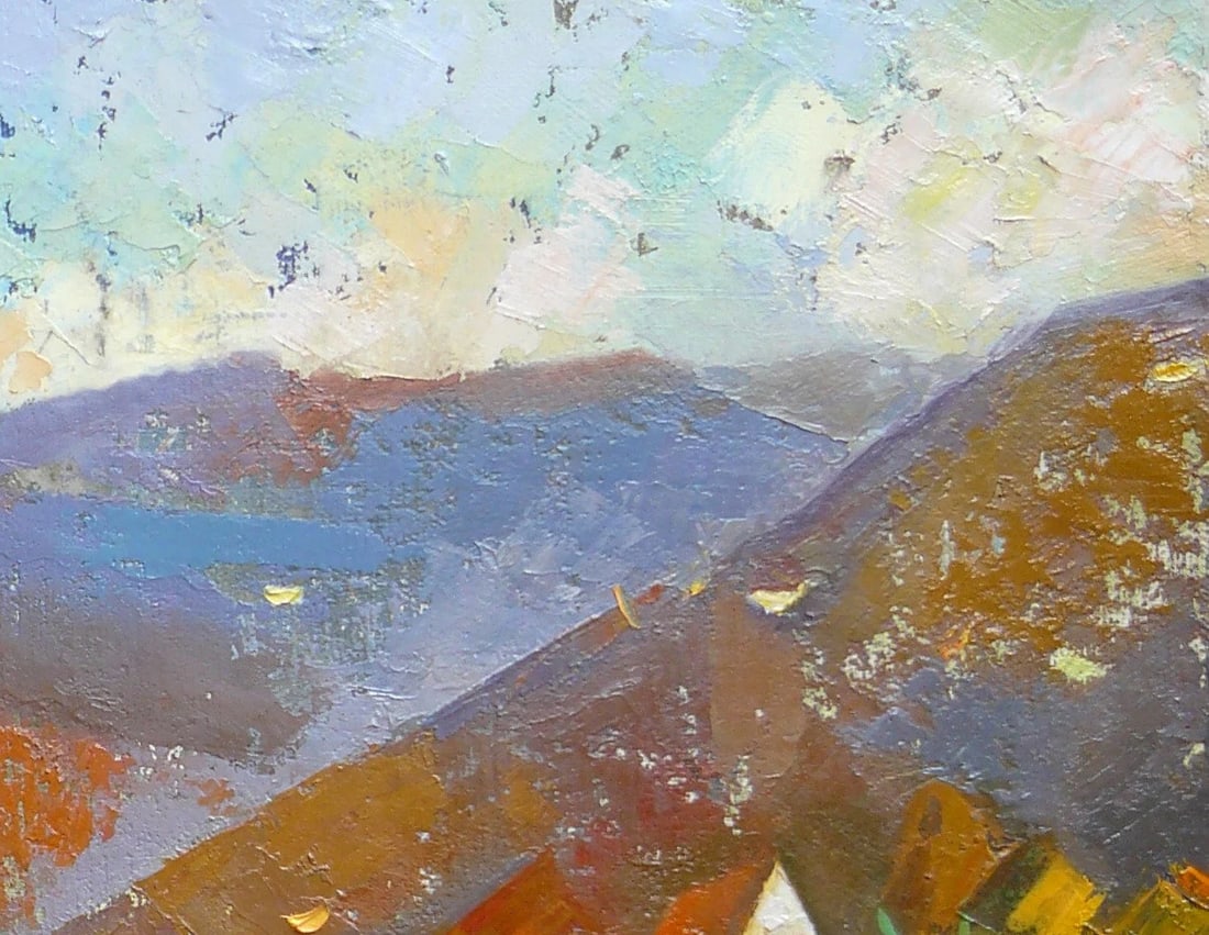 Oil painting Carpathian autumn Oksana Kyrylenko - 4