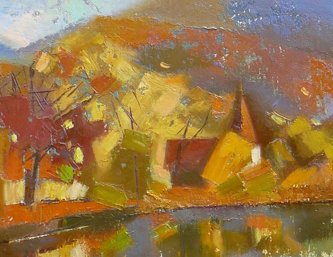 Oil painting Carpathian autumn Oksana Kyrylenko - 5