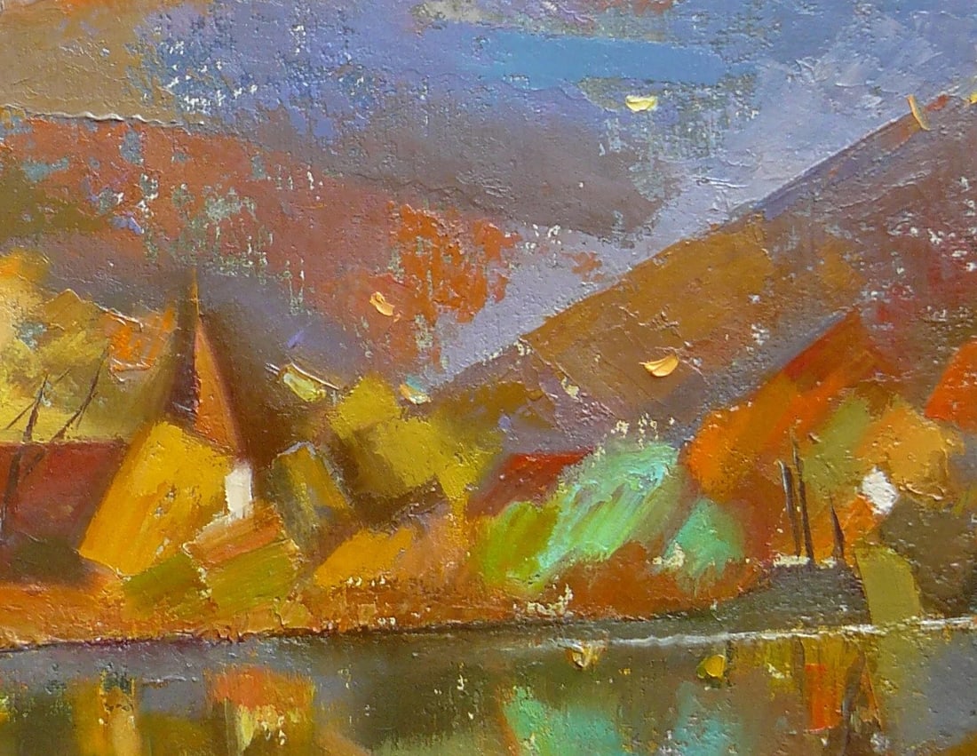 Oil painting Carpathian autumn Oksana Kyrylenko - 6