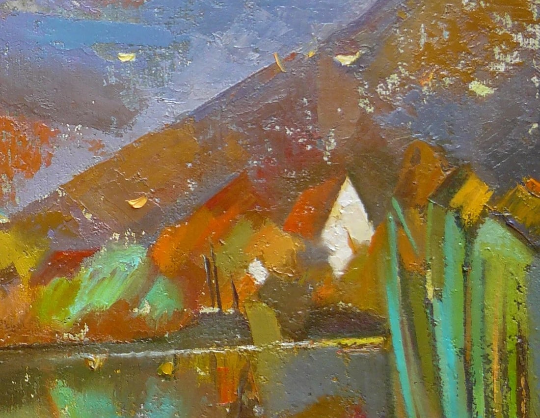 Oil painting Carpathian autumn Oksana Kyrylenko - 7