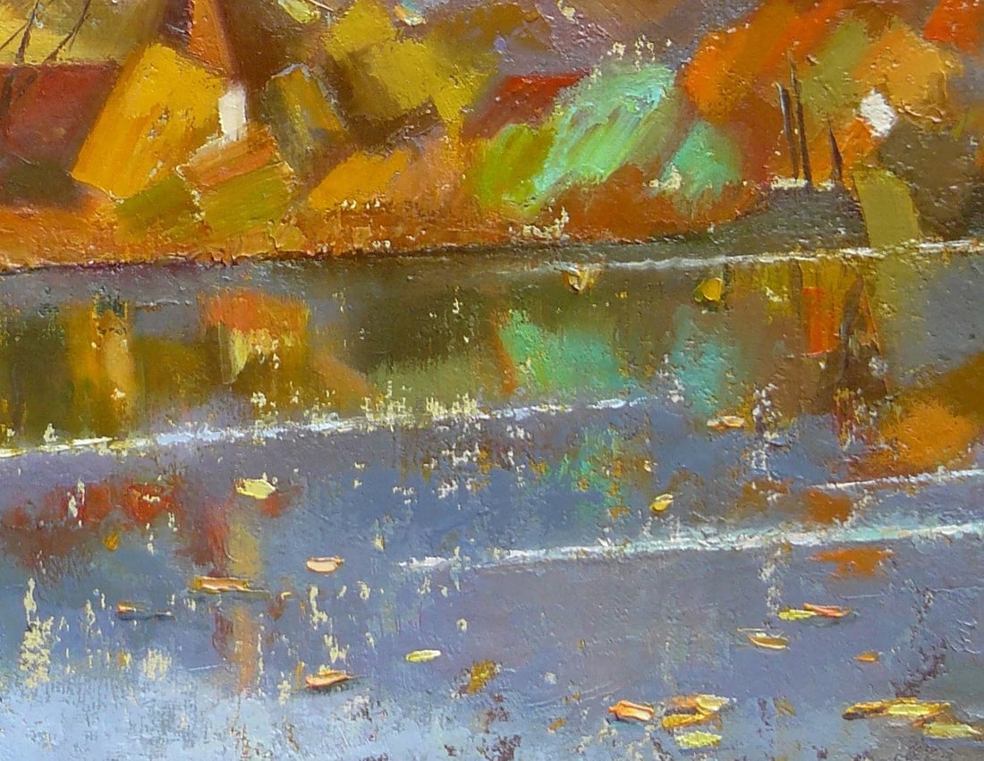 Oil painting Carpathian autumn Oksana Kyrylenko - 9