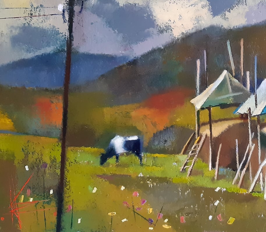 Oil painting Carpathian Routine Oksana Kyrylenko - 2