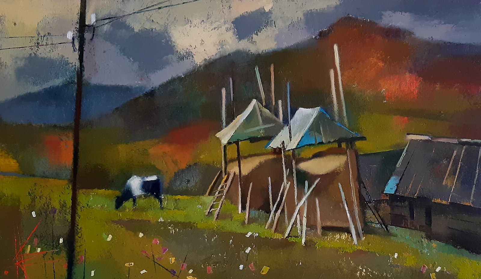Oil painting Carpathian Routine Oksana Kyrylenko - 5