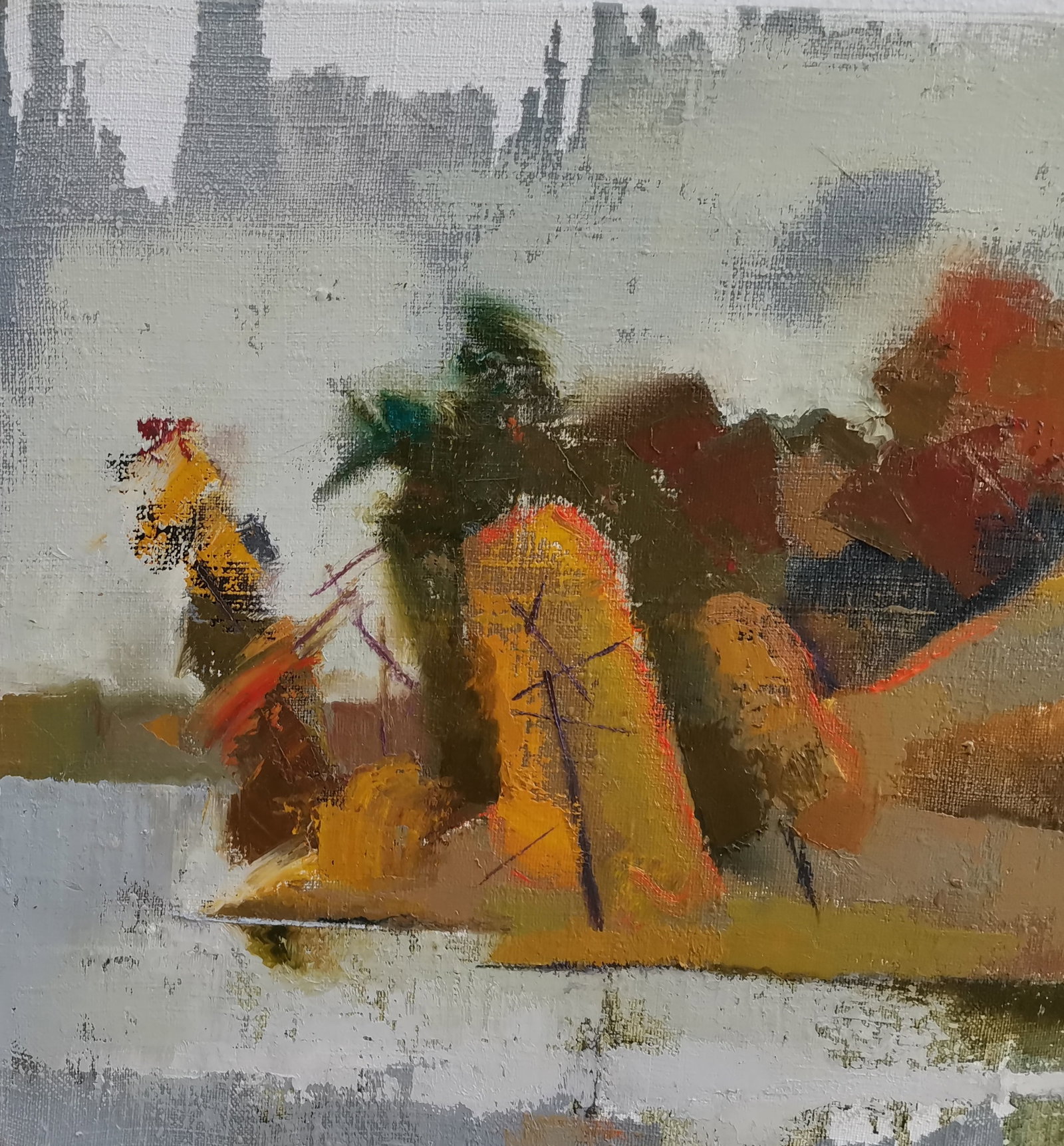 Abstract Oil painting Our land Oksana Kyrylenko - 5
