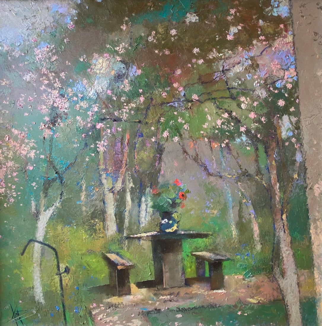 Abstract Oil painting Summer vacation Oksana Kyrylenko - 2