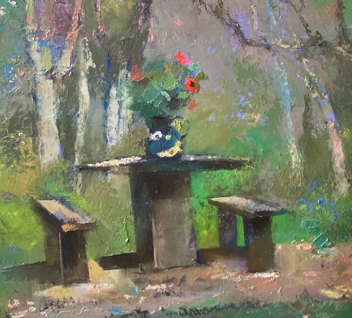 Abstract Oil painting Summer vacation Oksana Kyrylenko - 3