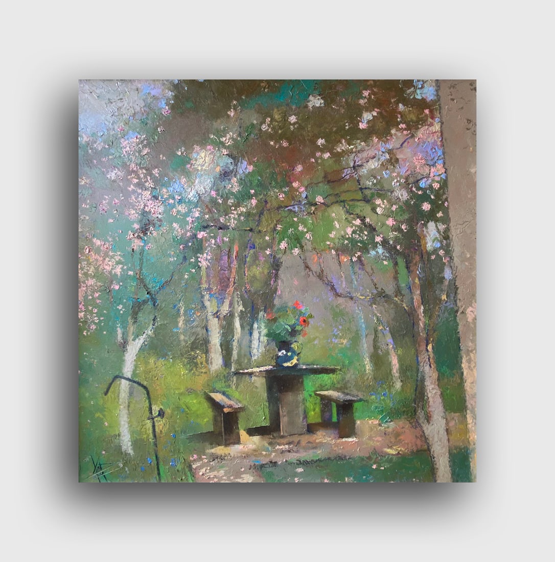 Abstract Oil painting Summer vacation Oksana Kyrylenko - 4