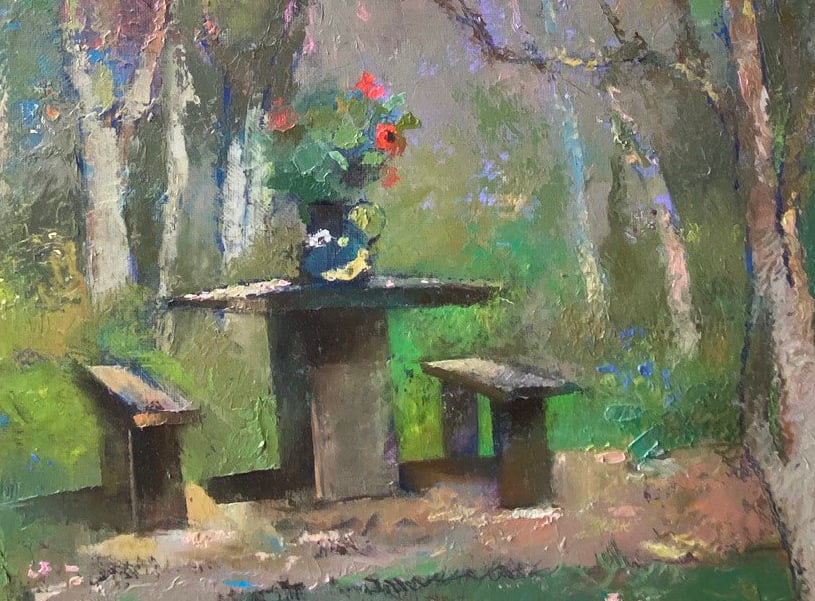 Abstract Oil painting Summer vacation Oksana Kyrylenko - 7
