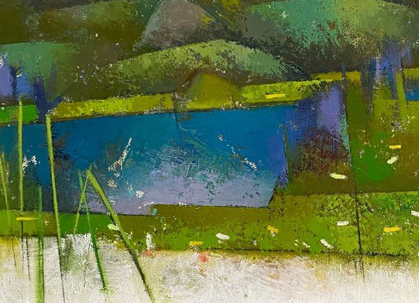 Abstract Oil painting Summer weekend Oksana Kyrylenko - 3