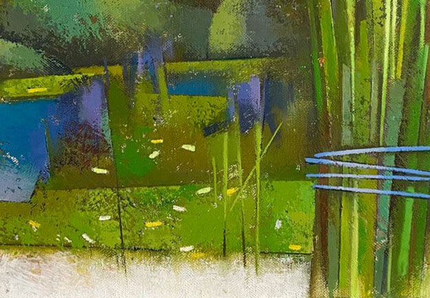Abstract Oil painting Summer weekend Oksana Kyrylenko - 5