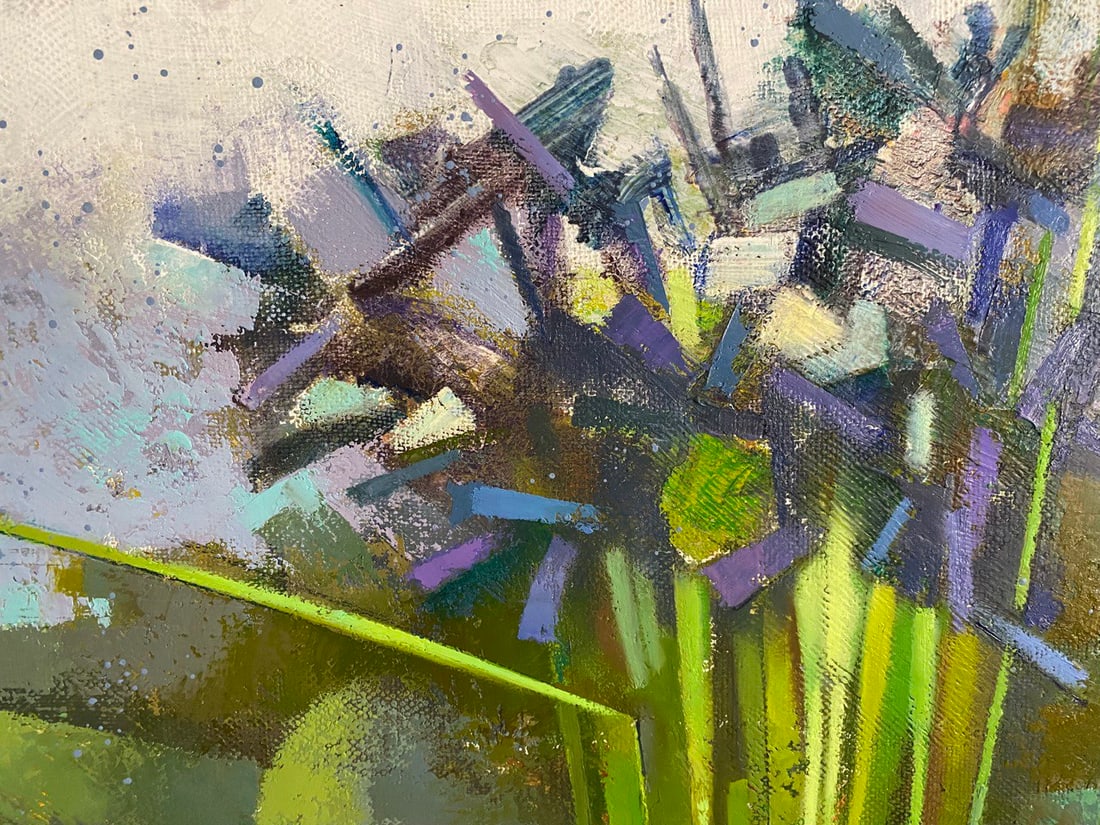 Abstract Oil painting Summer weekend Oksana Kyrylenko - 8