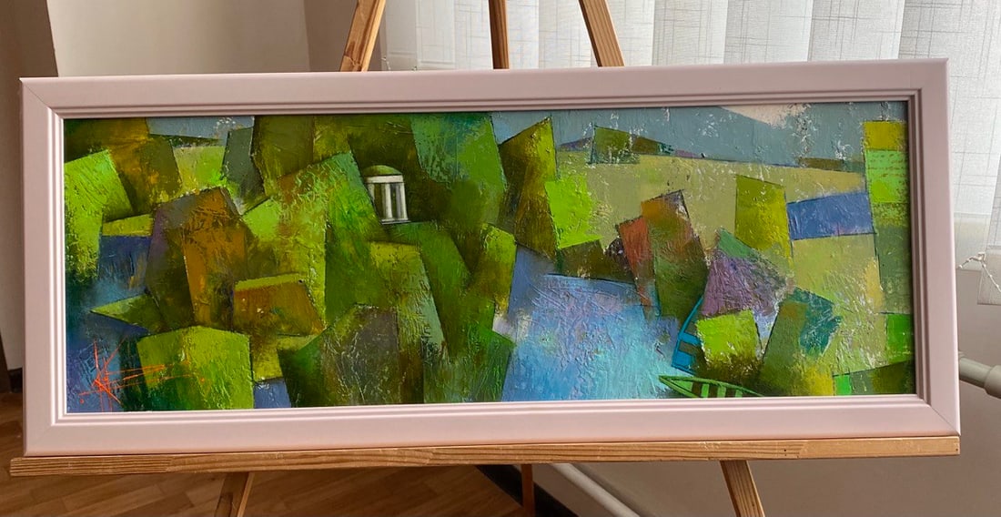Abstract Oil painting Memories Oksana Kyrylenko - 2