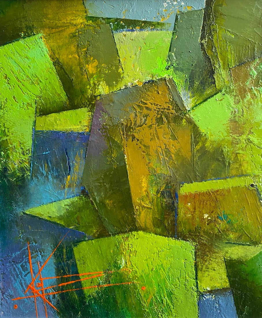 Abstract Oil painting Memories Oksana Kyrylenko - 3