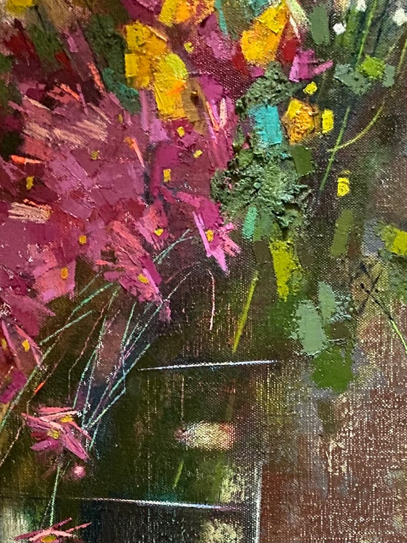 Abstract Oil painting Alley Oksana Kyrylenko - 2