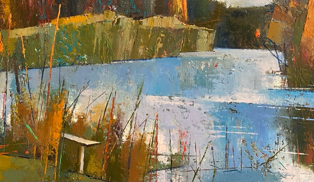 Abstract Oil painting Summer trip Oksana Kyrylenko - 2