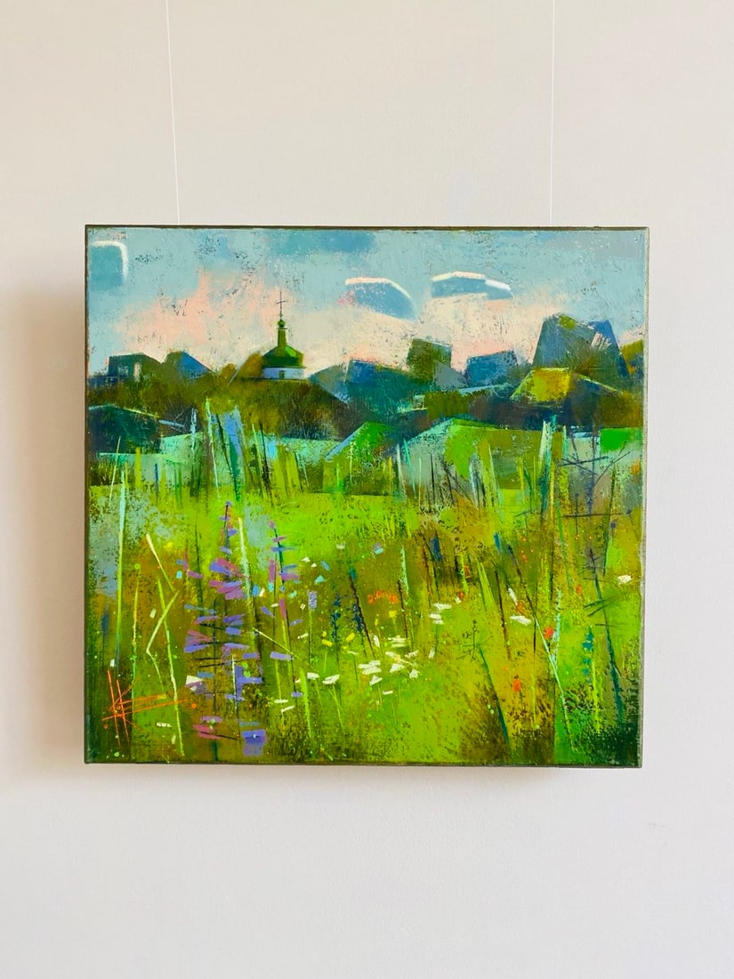 Abstract Oil painting Field Oksana Kyrylenko - 4
