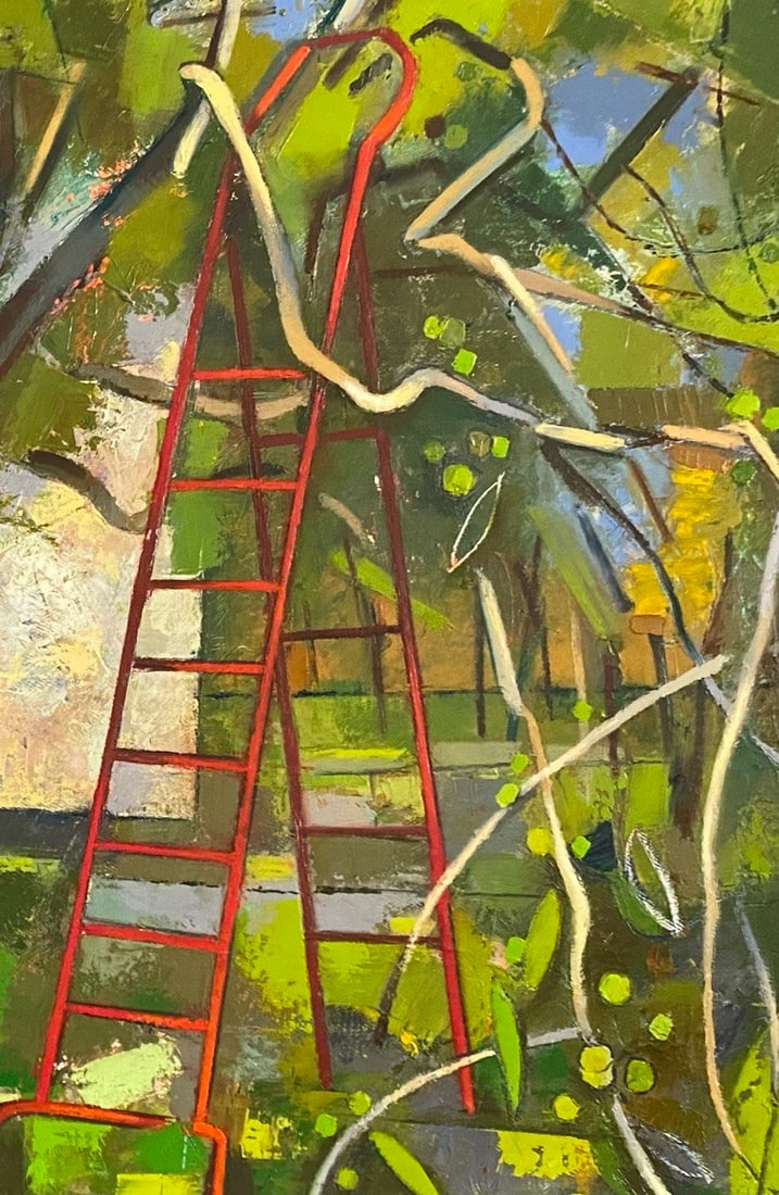 Abstract Oil painting Garden Oksana Kyrylenko - 2