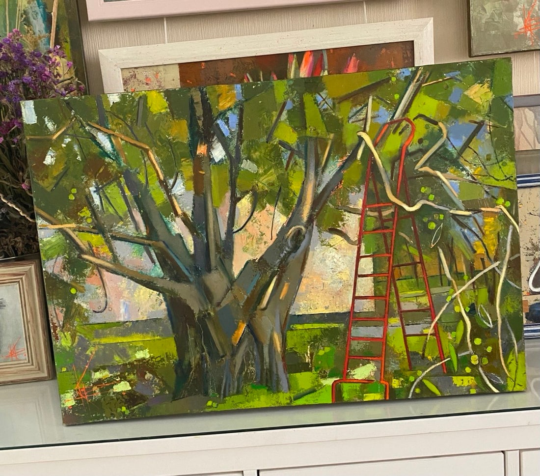 Abstract Oil painting Garden Oksana Kyrylenko - 4