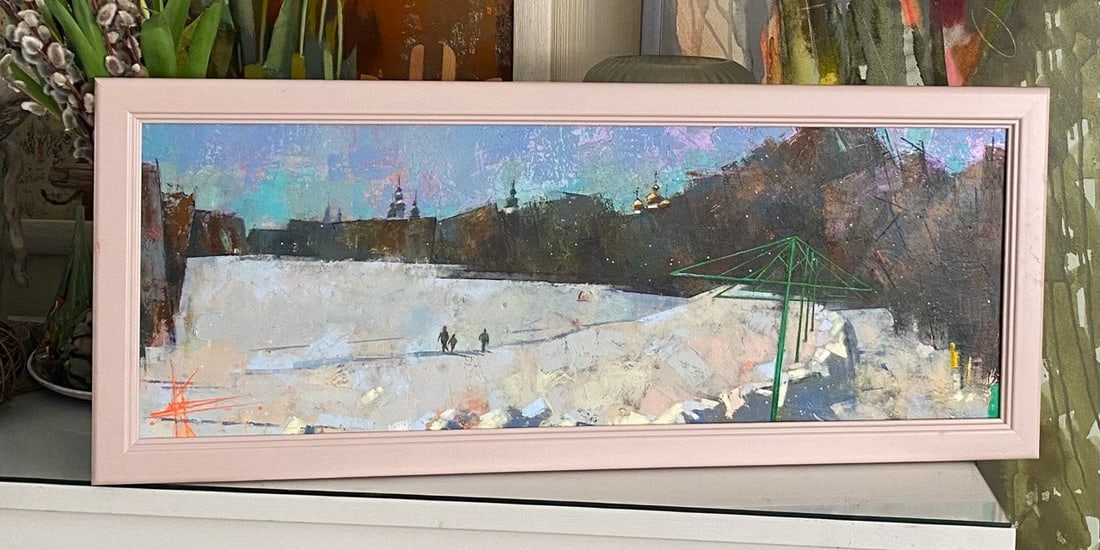 Abstract Oil painting Beach Oksana Kyrylenko - 4
