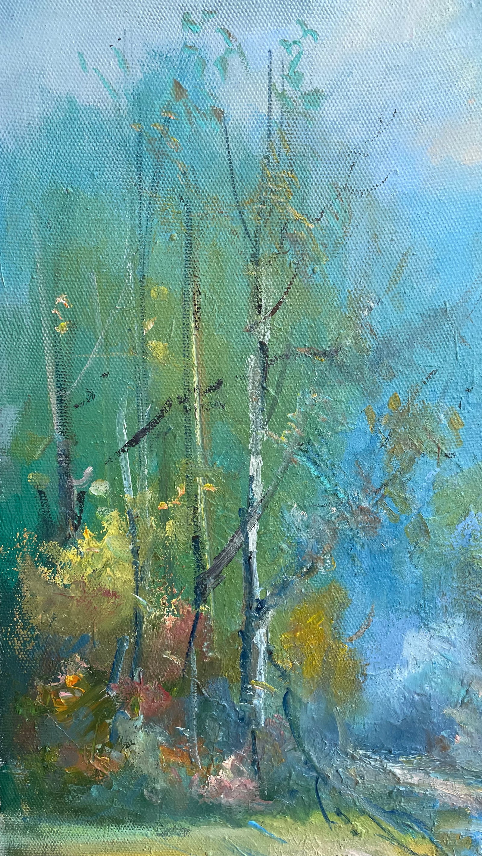 Oil painting Blooming in the Carpathian Ivan Romanyuk - 3