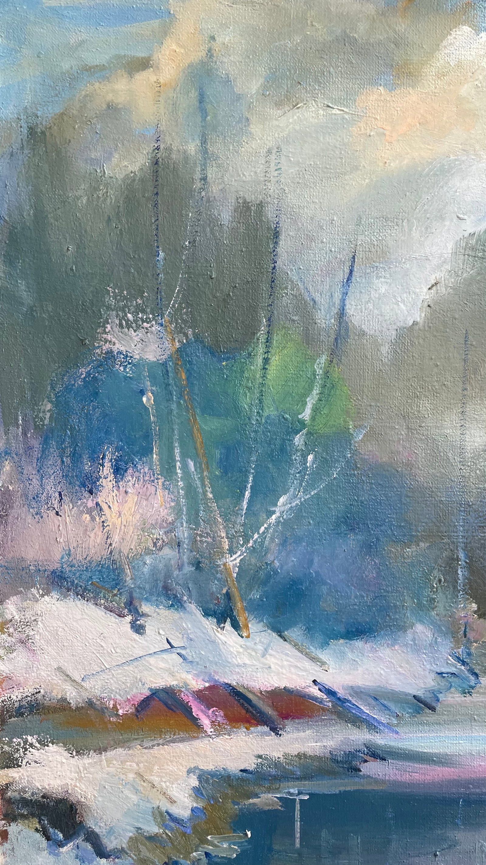 Oil painting Winter Ivan Romanyuk - 5