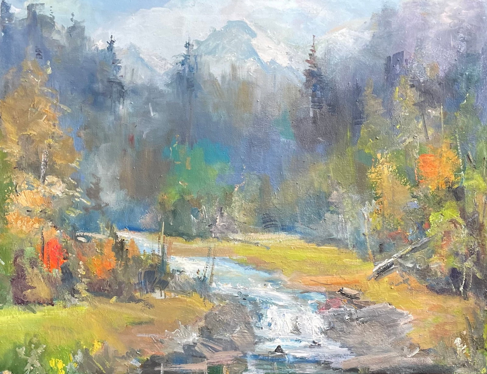 Oil painting Middle of autumn Ivan Romanyuk: Title: Oil painting Middle of autumn Ivan Romanyuk Description: 39ROM Painter: Ivan Romanyuk Size: 80x65 cm/31,4x25,5 inches Components: oil, canvas Original painting CONDITION: exellent ARTIST: A nat