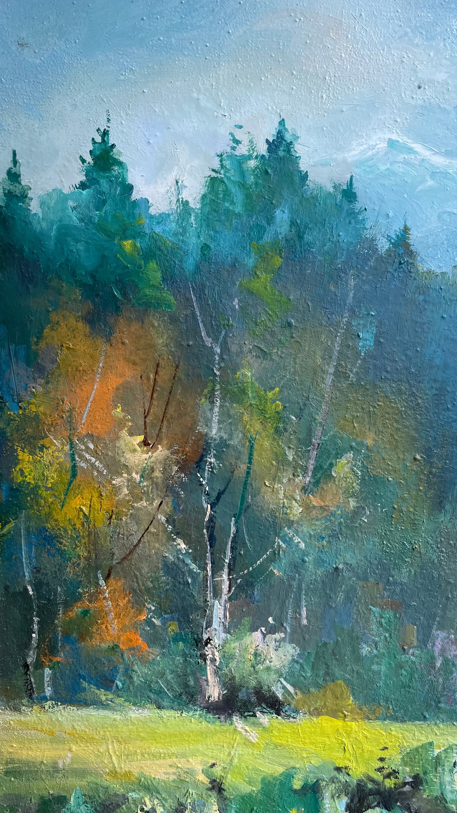 Oil painting River Ivan Romanyuk - 4