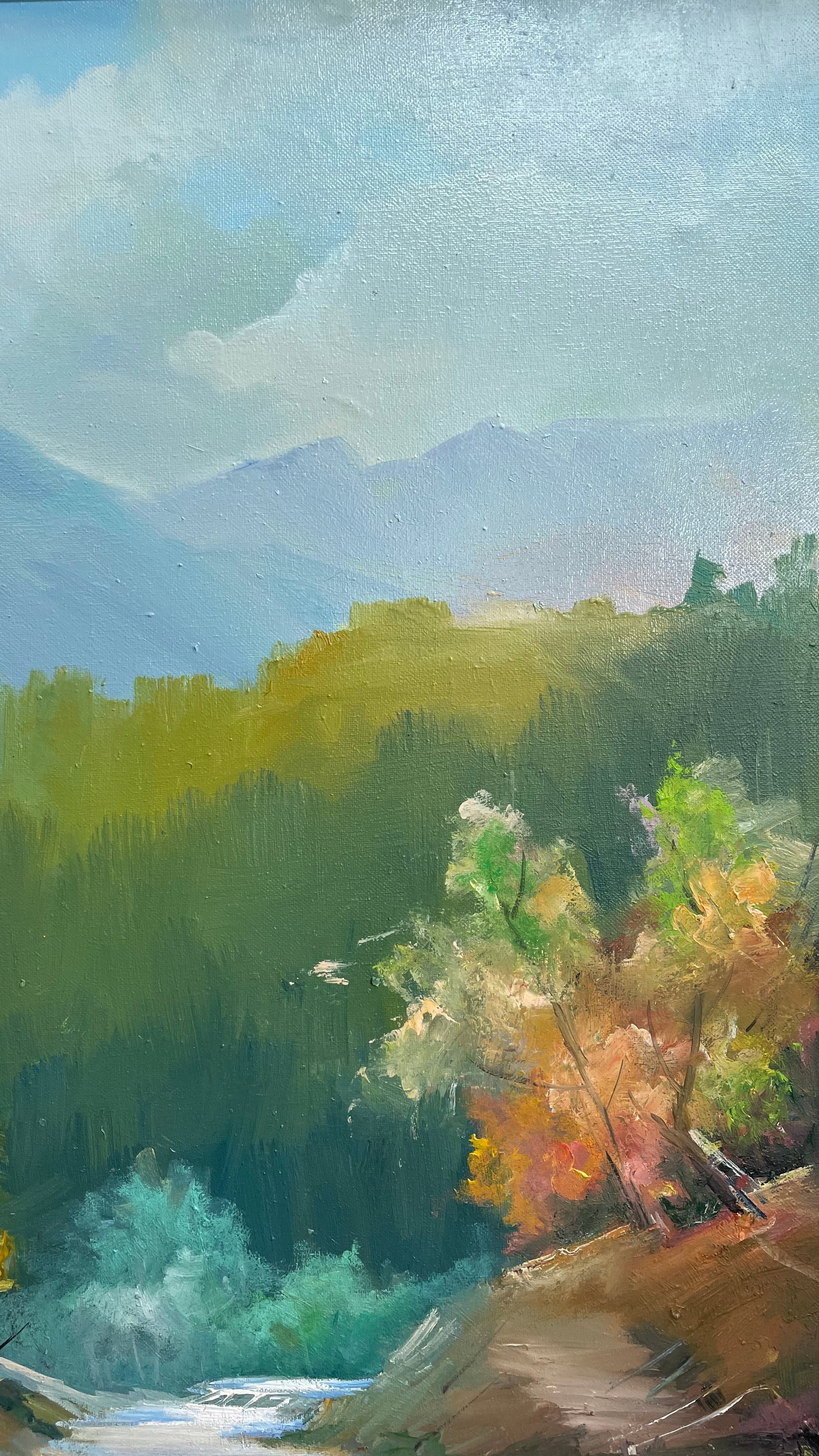 Oil painting River bridge Ivan Romanyuk - 6