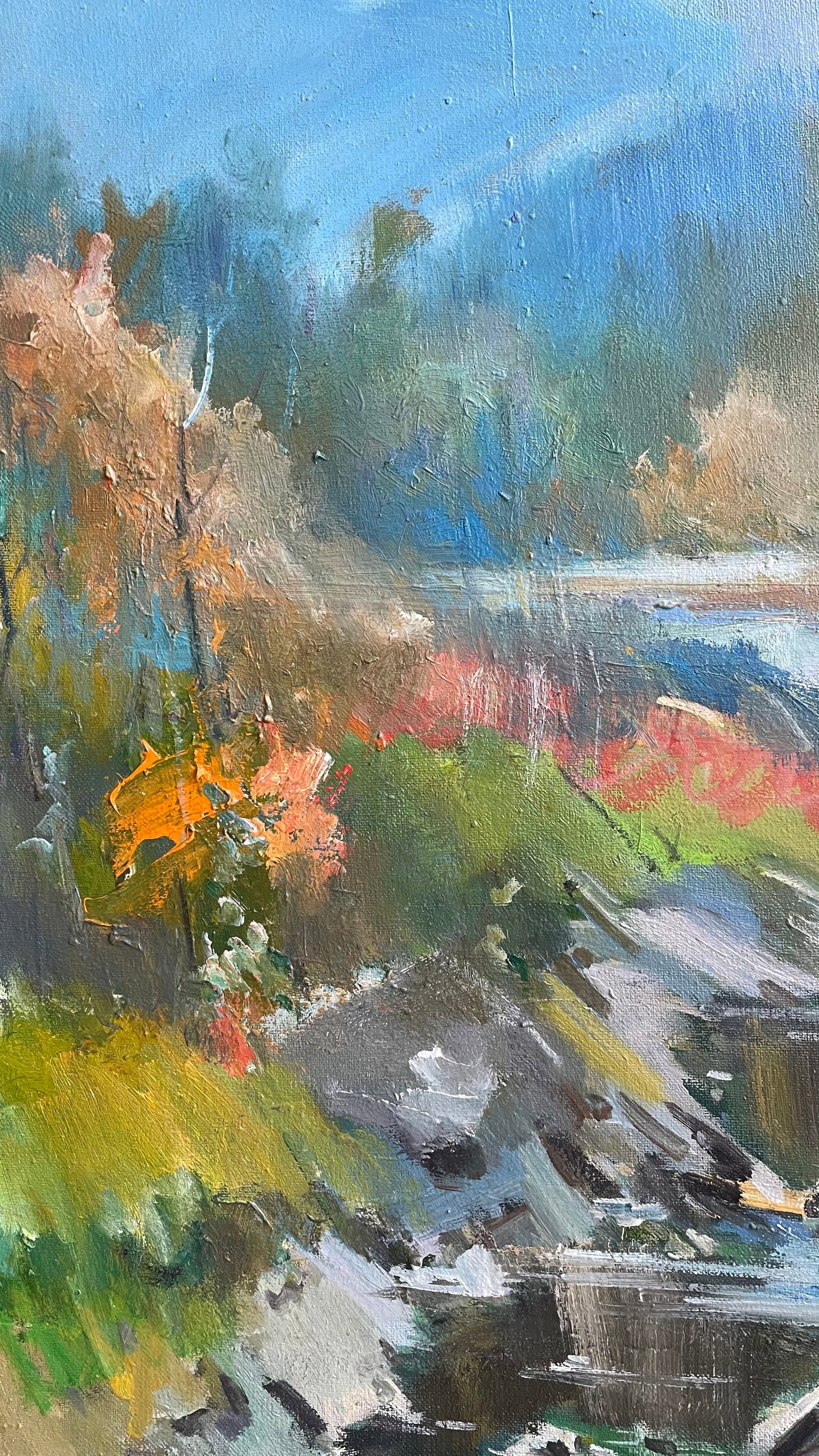 Oil painting River rapids Ivan Romanyuk - 8