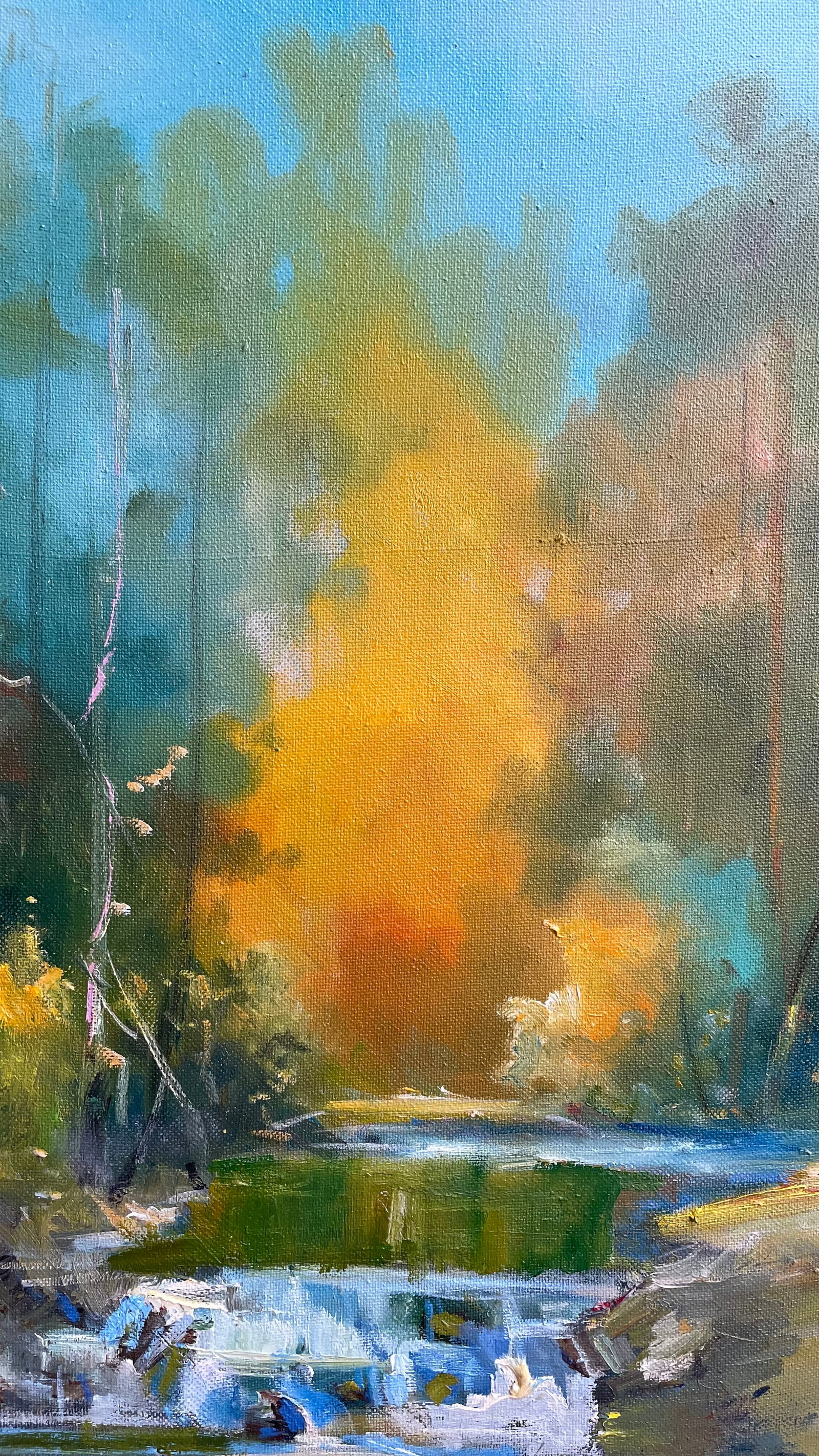 Oil painting Yellow trees Ivan Romanyuk - 5