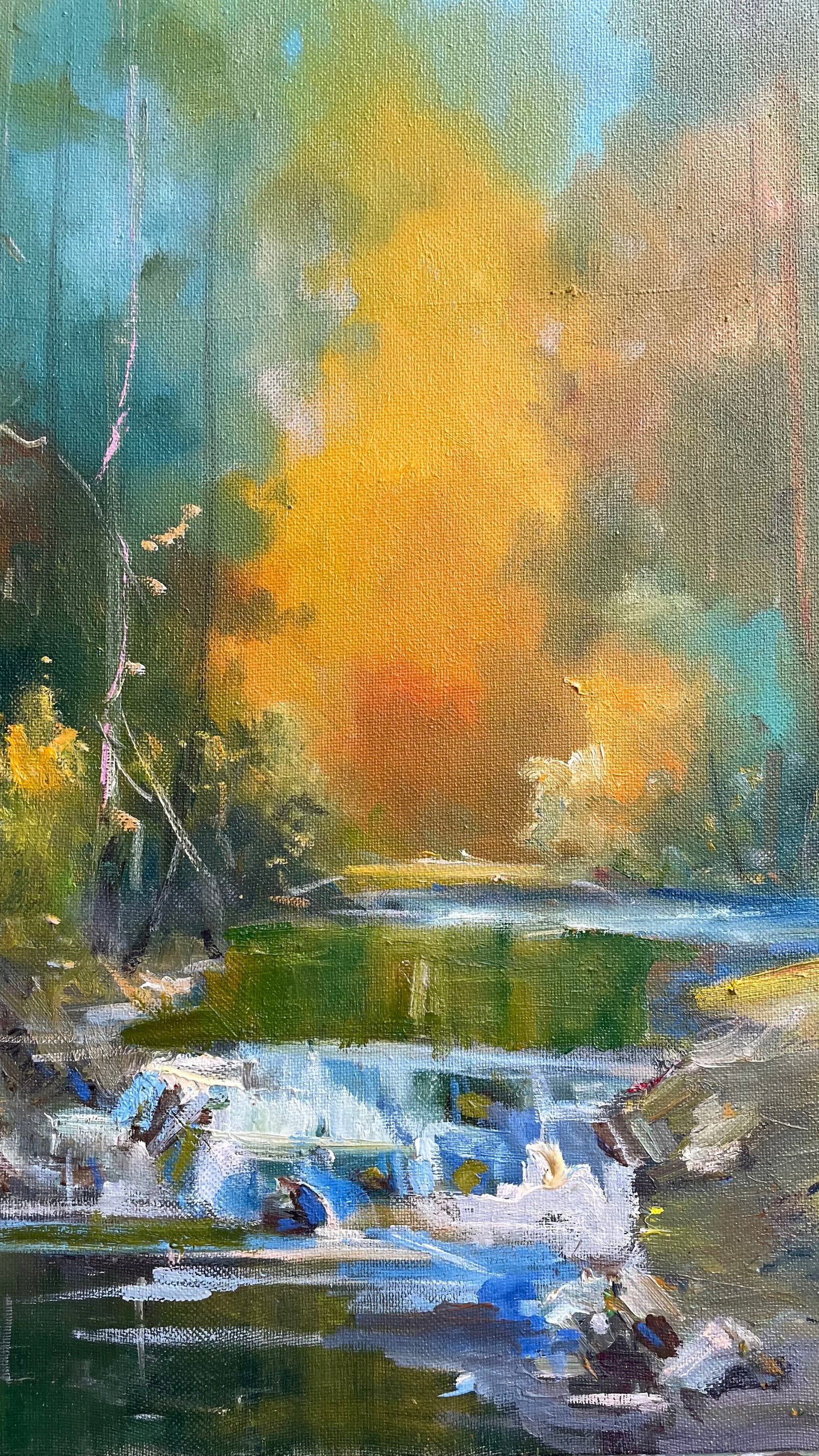 Oil painting Yellow trees Ivan Romanyuk - 7