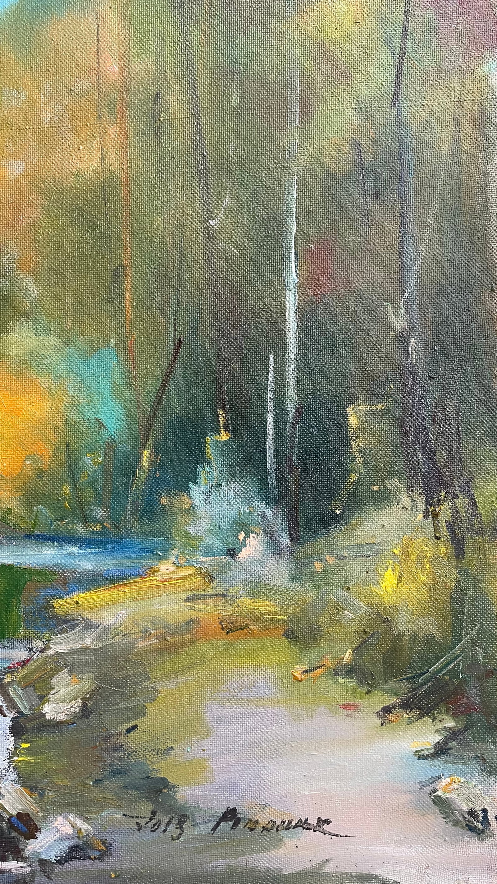 Oil painting Yellow trees Ivan Romanyuk - 8