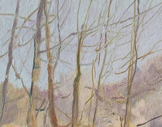 Oil painting Winter day Oleksandr Oleksandrovich Nazarenko - 2