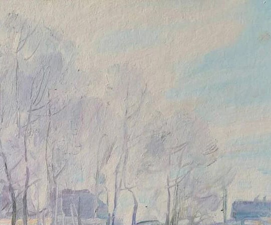 Oil painting Winter Oleksandr Oleksandrovich Nazarenko - 4