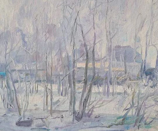 Oil painting Winter Oleksandr Oleksandrovich Nazarenko - 6
