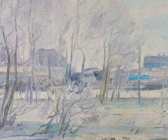 Oil painting Winter Oleksandr Oleksandrovich Nazarenko - 7