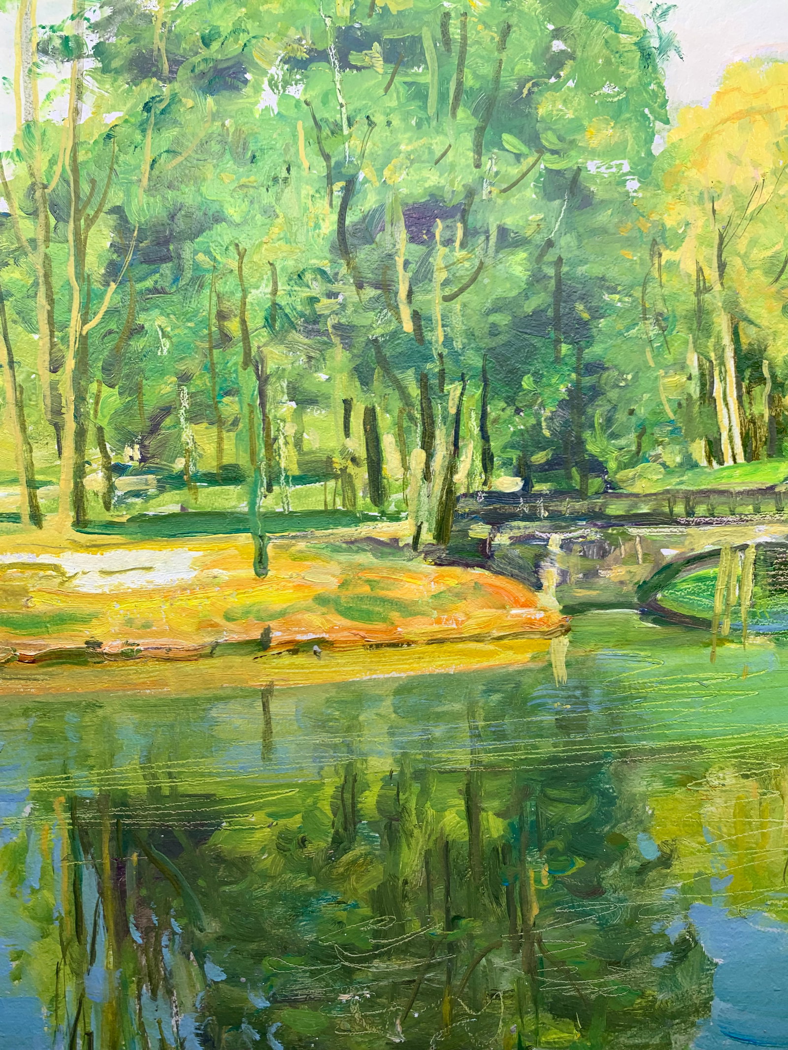 Oil painting In the park Oleksandr Oleksandrovich Nazarenko - 6