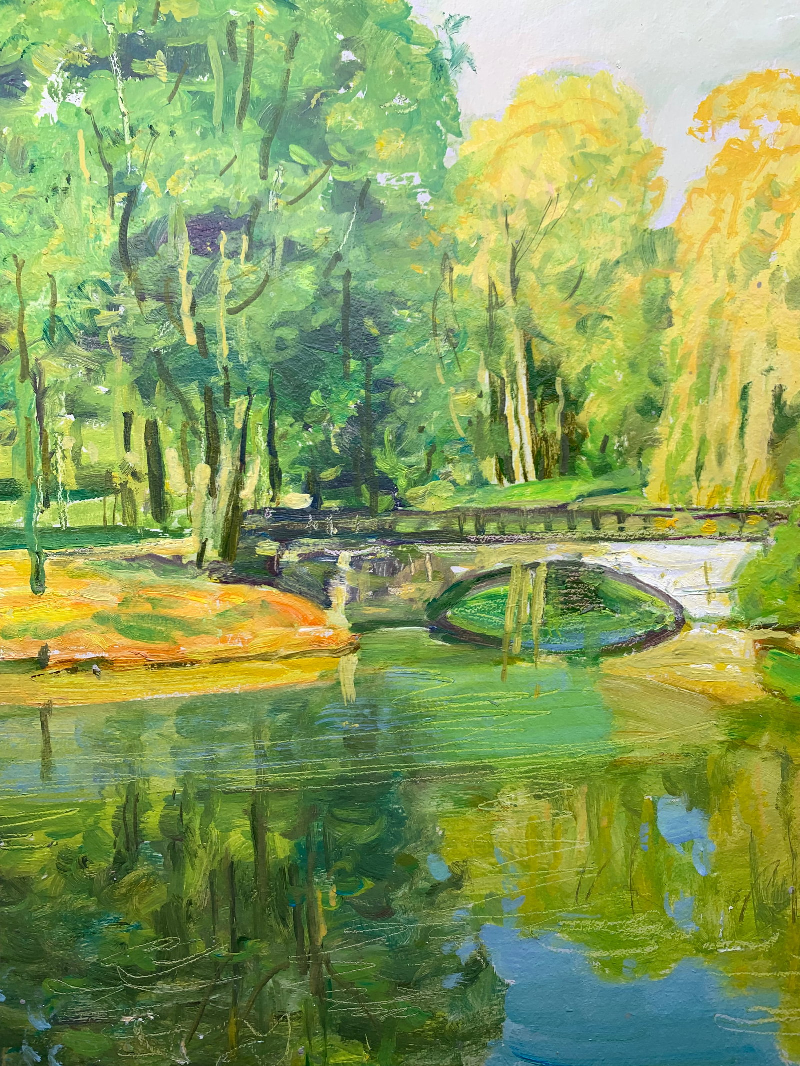 Oil painting In the park Oleksandr Oleksandrovich Nazarenko - 8